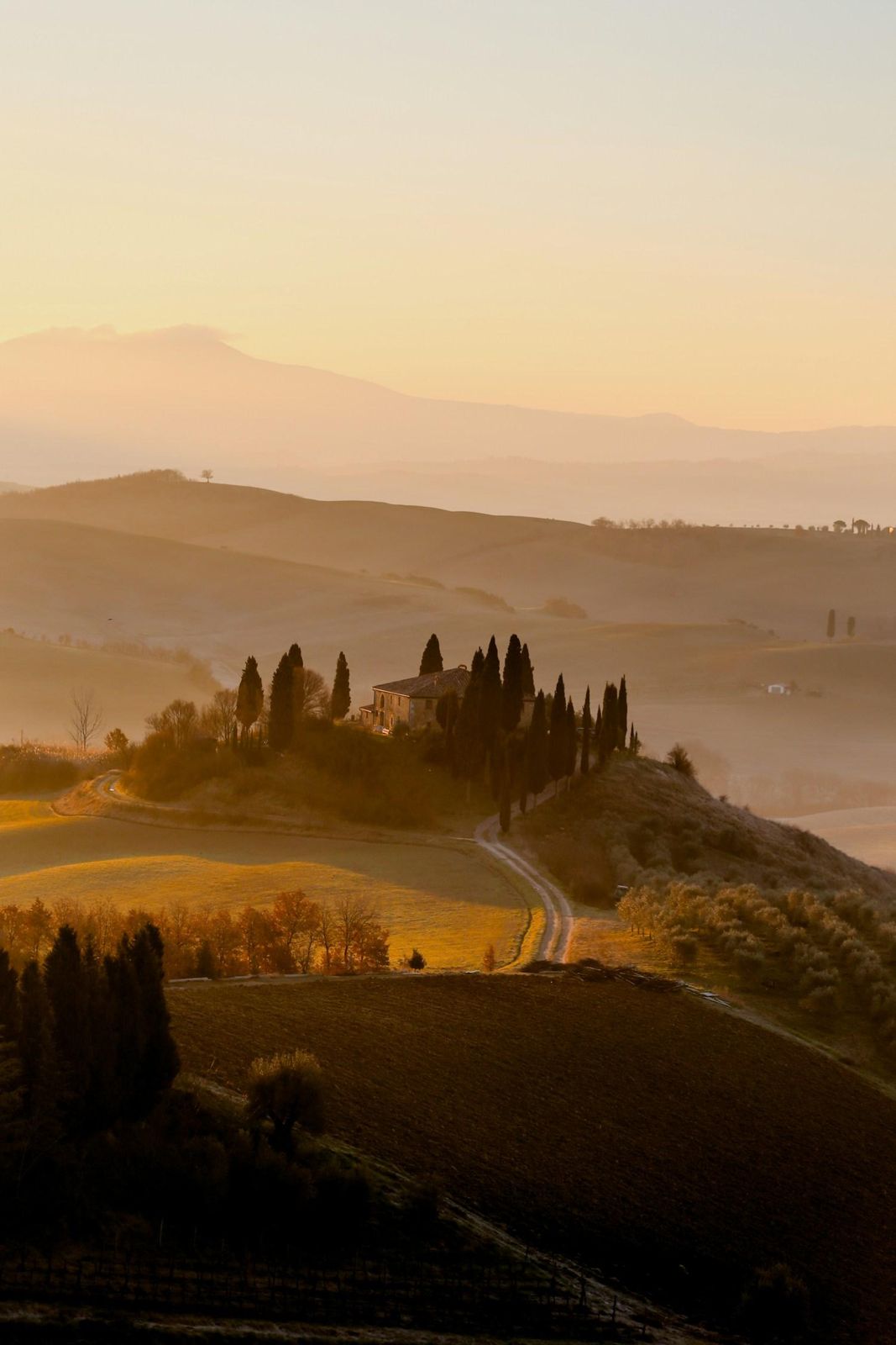 Colline al tramonto